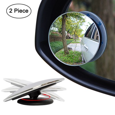 Ampper Blind Spot Mirror, 2" Round HD Glass Convex Rear View Mirror, Pack of 2  Ampper Blind Spot Mirror, 2" Round HD Glass Convex Rear View Mirror, Pack of 2