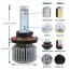 Ampper H13 (9003 HB2 Hi/Lo) LED Headlight Bulbs (High Beam + Low Beam), Ampper Ultra Bright Arc Style Beam All in One Conversion Kit - 120W 9,600Lumen 6K Cool White CREE Chips (Pack of 2)