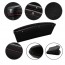 Ampper Leather Storage Cox, Car Storage Box Pad Pocket Premium Quality PU Leather - (0.79 - 1.6" Gap Fit, Black, 2 Pack)