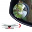 Ampper 4 Pack Upgrade 2" Blind Spot Mirrors, 360° Rotate + 30° Sway Adjustabe HD Glass Convex Wide Angle Rear View Car and Motorcycle Universal Fit Stick-On Lens