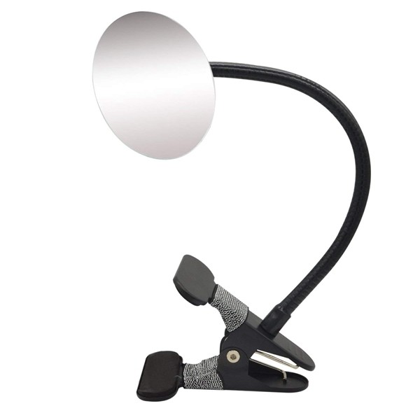 Round Frameless Clip On Desk Rear View Monitors Mirror for Personal