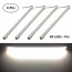 12V 48 LEDs Interior Light Bar for Car Van Indoor and Home Use (With On/Off Switch, White, 4 Pcs)