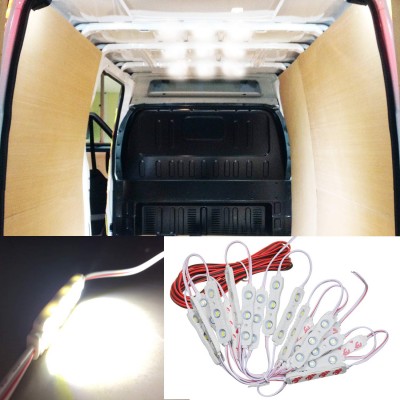 Ampper 12V 60 LEDs Van Interior Light Kits & LED Ceiling Lights Kit for Van RV Boats Caravans Trailers Lorries Sprinter Ducato Transit  (20 Modules,  White)  Ampper 12V 60 LEDs Van Interior Light Kits & LED Ceiling Lights Kit for Van RV Boats Caravans Trailers Lorries Sprinter Ducato Transit  (20 Modules,  White)
