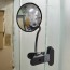 Round Frame Desk Mirror Clip On Cubicle Mirror for Personal Security